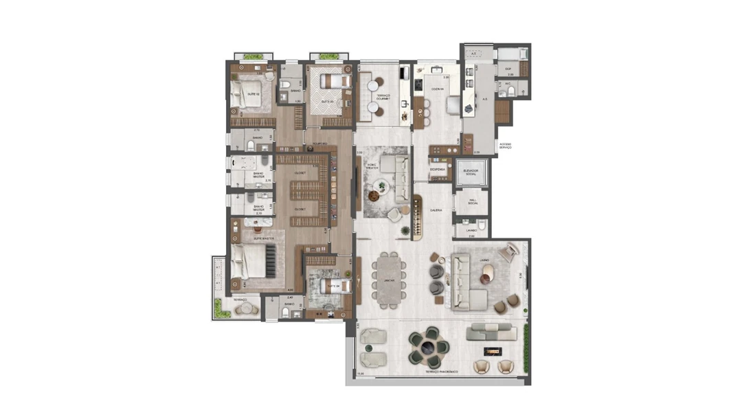 Lumière - 355m² - 4 Suítes