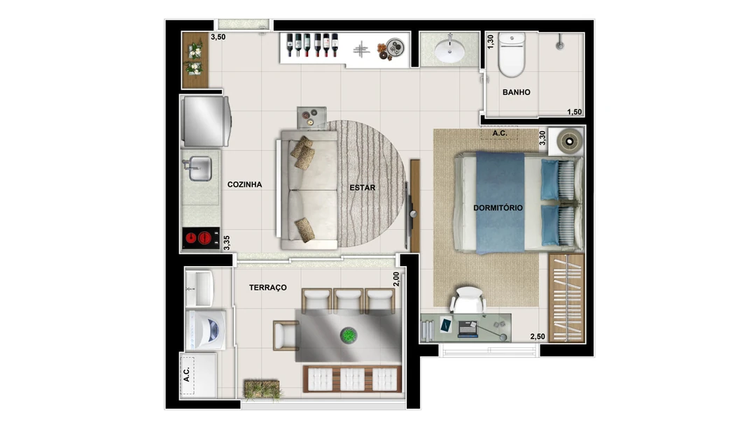 35m² - Tipo