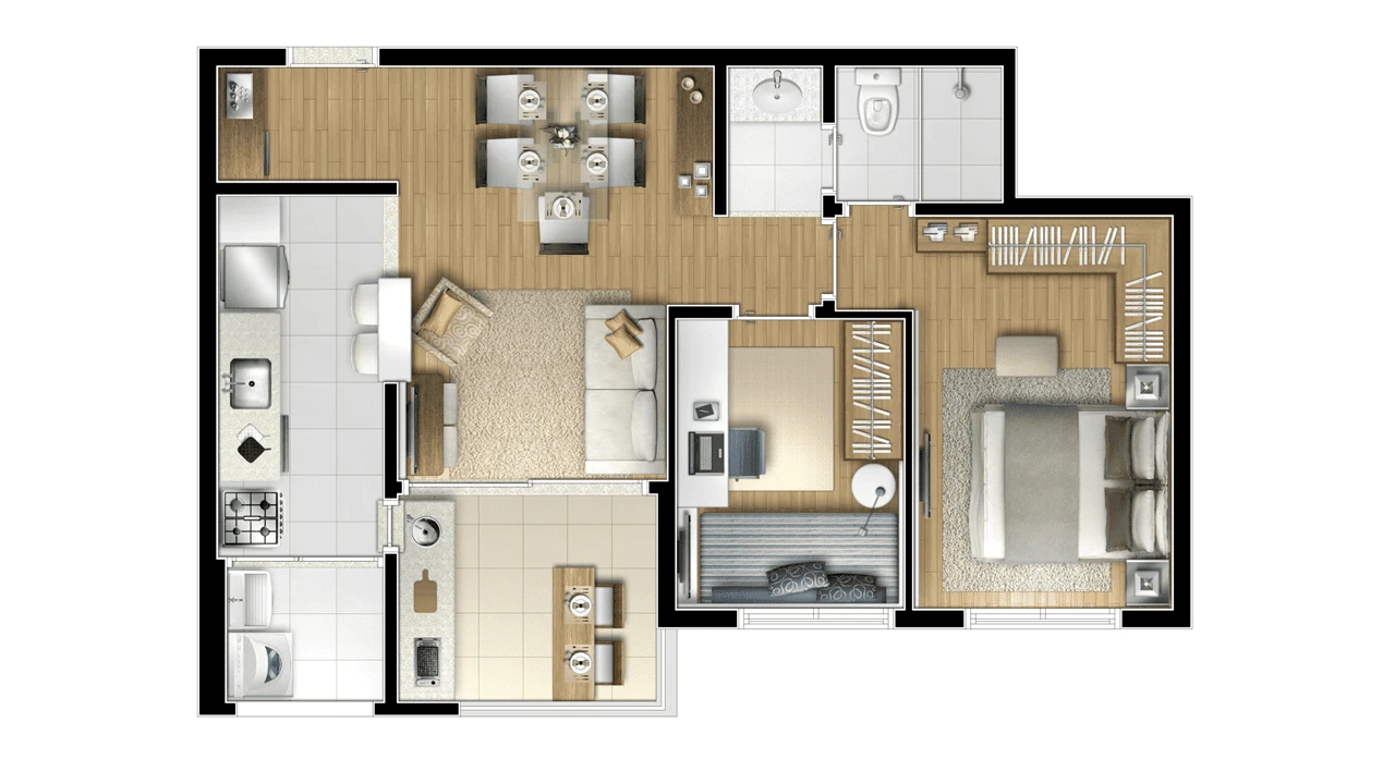 54m² - Tipo