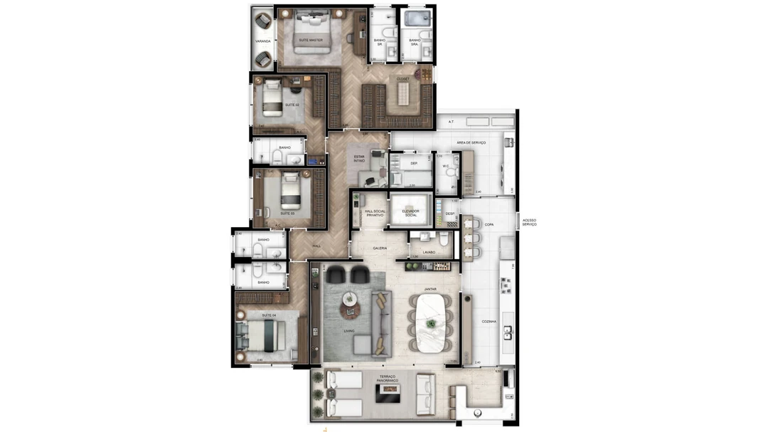 222m² - 4 Suítes